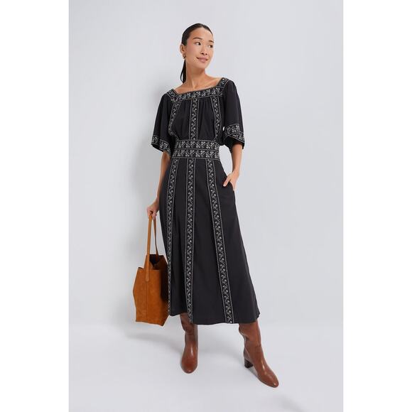 TUCKERNUCK Embroidered Bouquet Jansen Skirt Size M NWT Retail $188 Tuckernuck - Picture 7 of 8